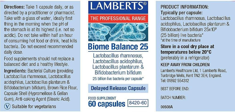 Biome balance 25 60 capsules