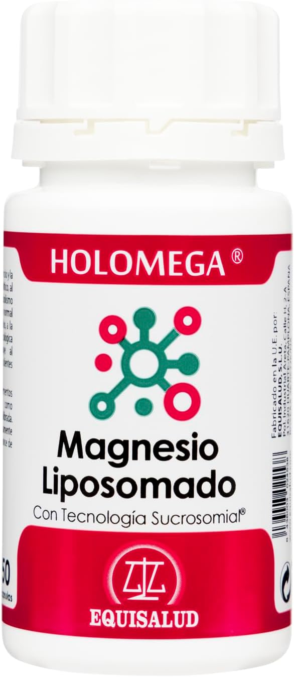 Holomega Magnesium Liposomal | Equisalud | With Ultramag, High Absorption Magnesium | 50 Capsules