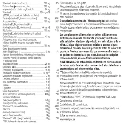 Solgar | Formula VM-2000 | Food Supplement to Support Wellness and Immunity | With 32 Vitamins | For Men & Women | 180 Capsules