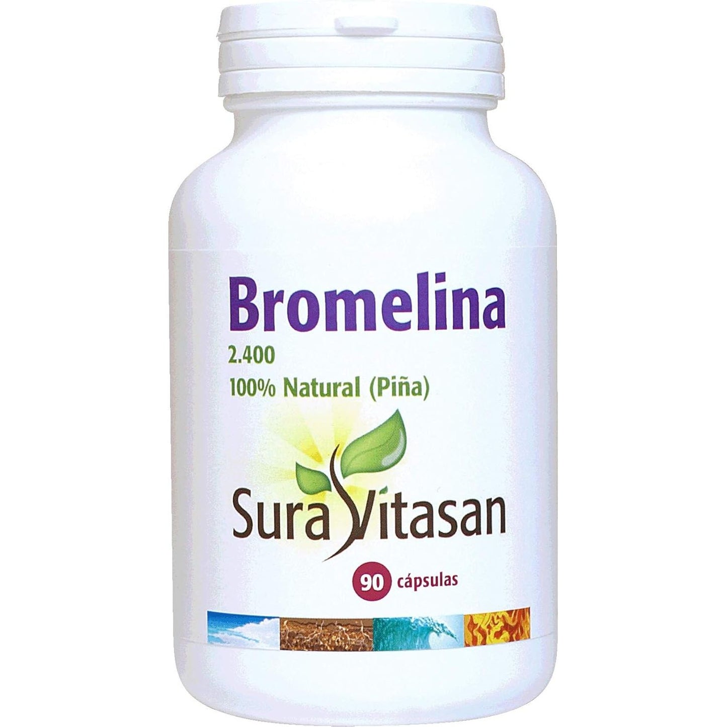 Bromelina 500 mg enzima digestiva 90 cápsulas
