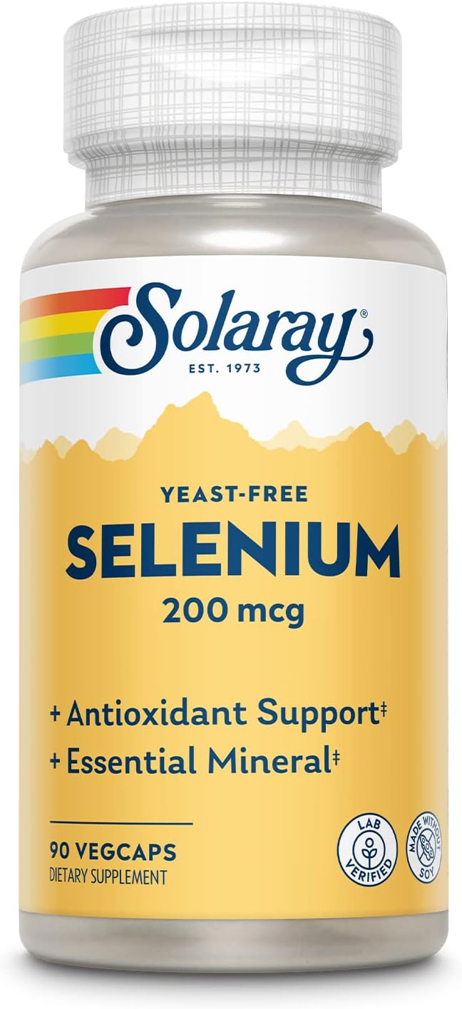 Solaray Selenium 200 mcg | Selenium | 90 VegCaps