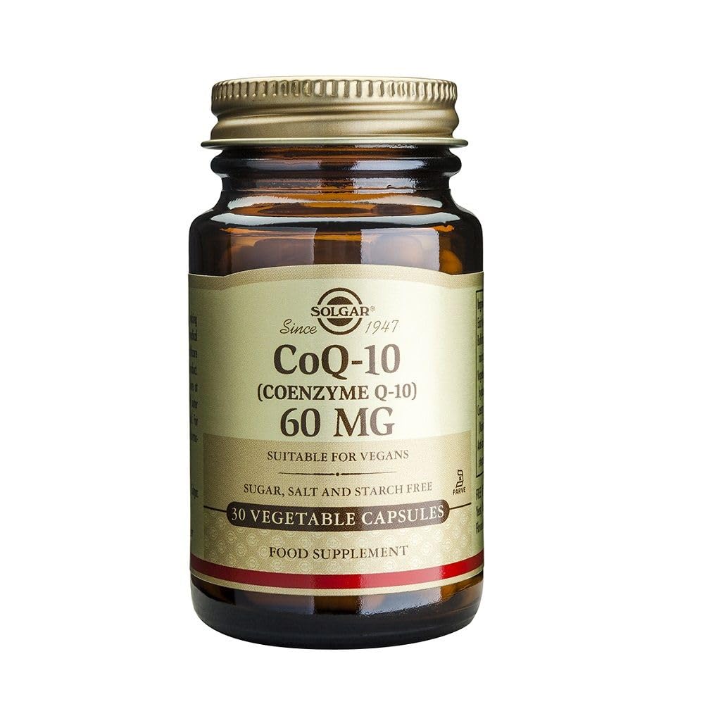 Solgar CoQ-10 (Coenzyme Q-10) 60 mg Vegetable Capsules - Pack of 60