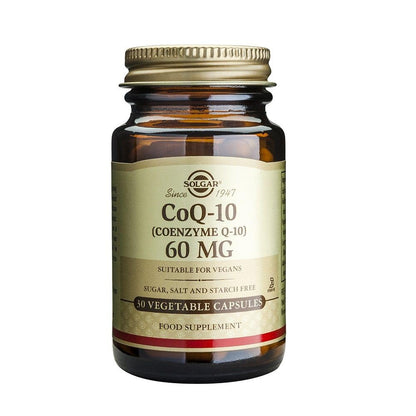 Solgar CoQ-10 (Coenzyme Q-10) 60 mg Vegetable Capsules - Pack of 60