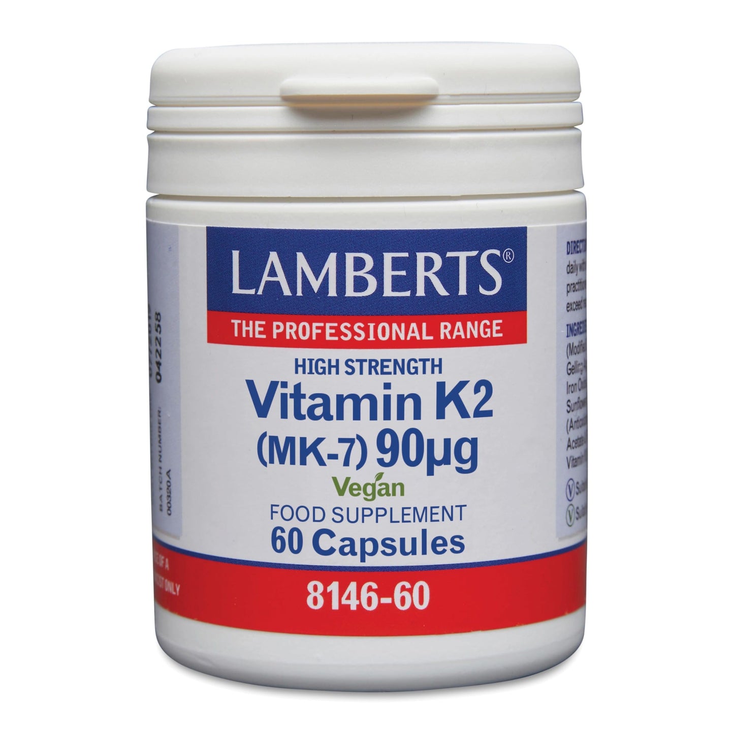 Vitamina K2 menaquinona 90 µg 60 cápsulas