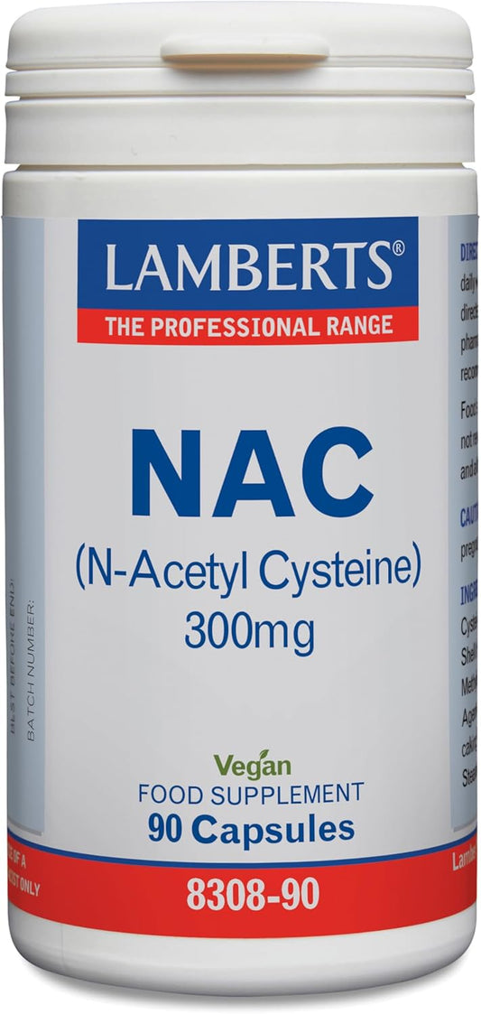 Lamberts Nac N-Acetyl Cysteine 300mg - 90 Capsules