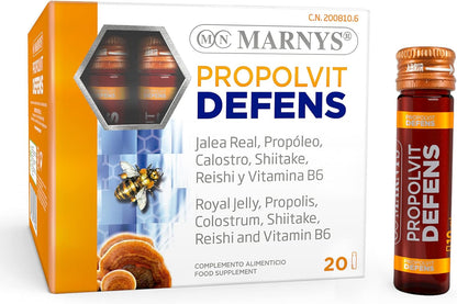 MARNYS Propolvit Defens Defenses with Royal Jelly, Propolis, Colostrum and Vitamins 20 Vials