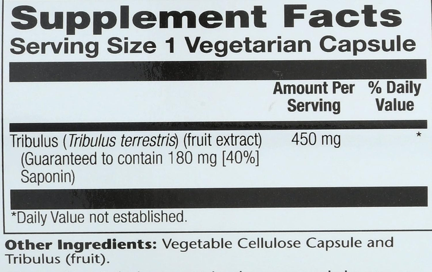 Tribulus 450 Mg 60 Capsules Solaray