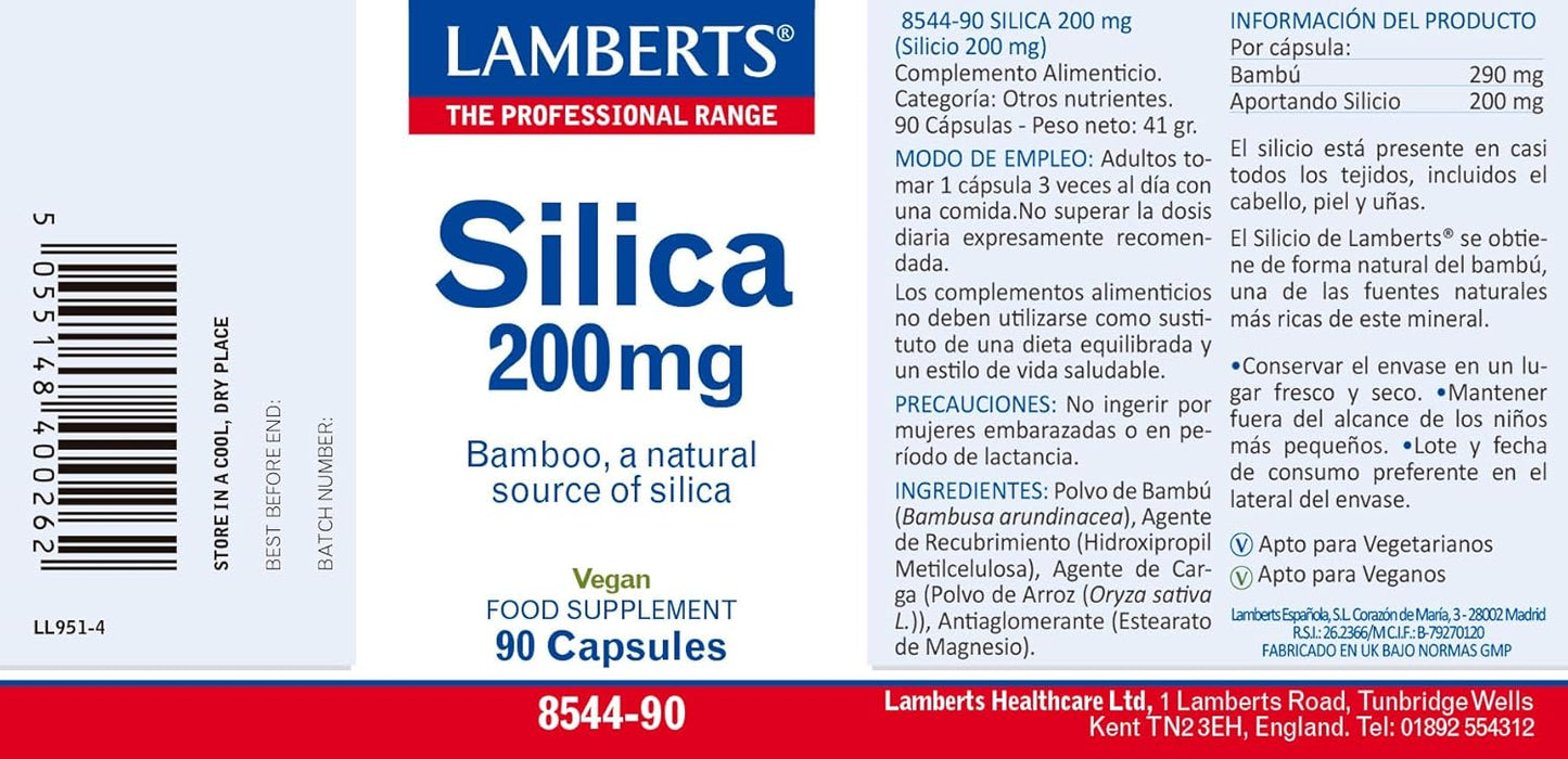 Lamberts Silicon 200 mg - 90 Tablets