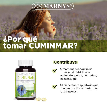 Marny's Cuminmar Black Cumin Oil Spring Respiratory Discomfort, 50 Capsules