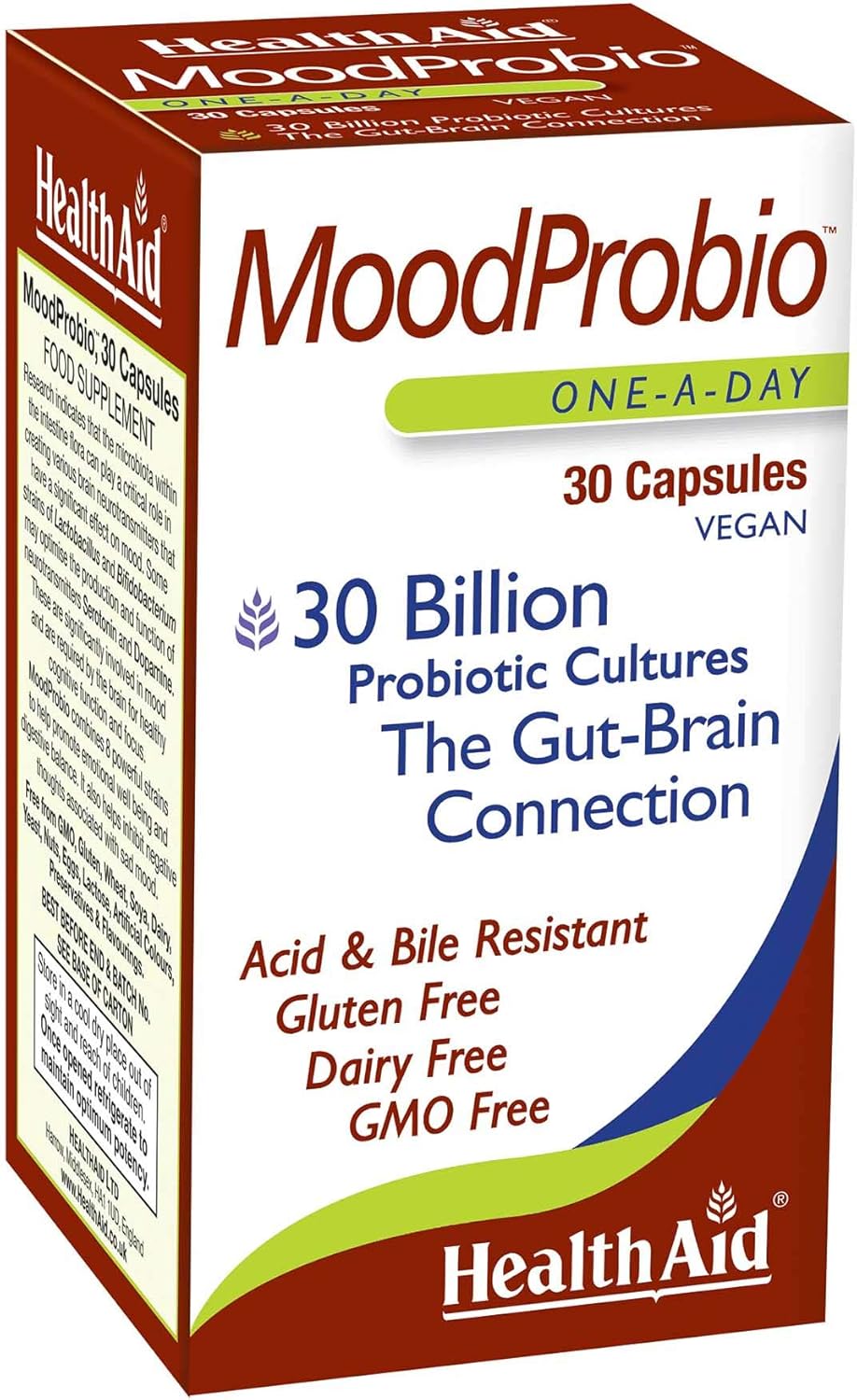 Health Aid Moodprobio 30Billion Vegan 30Vcaps. 0.021 21g