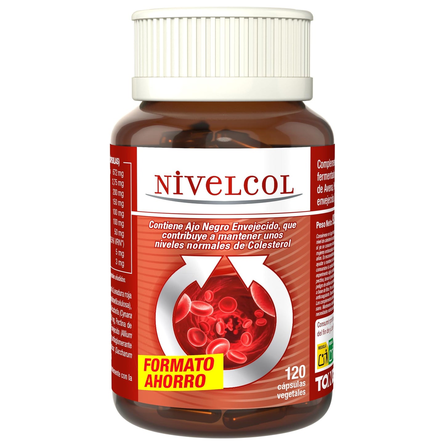 Levelcol arroz rojo fermentado fitosteroles policosanol 120 cápsulas