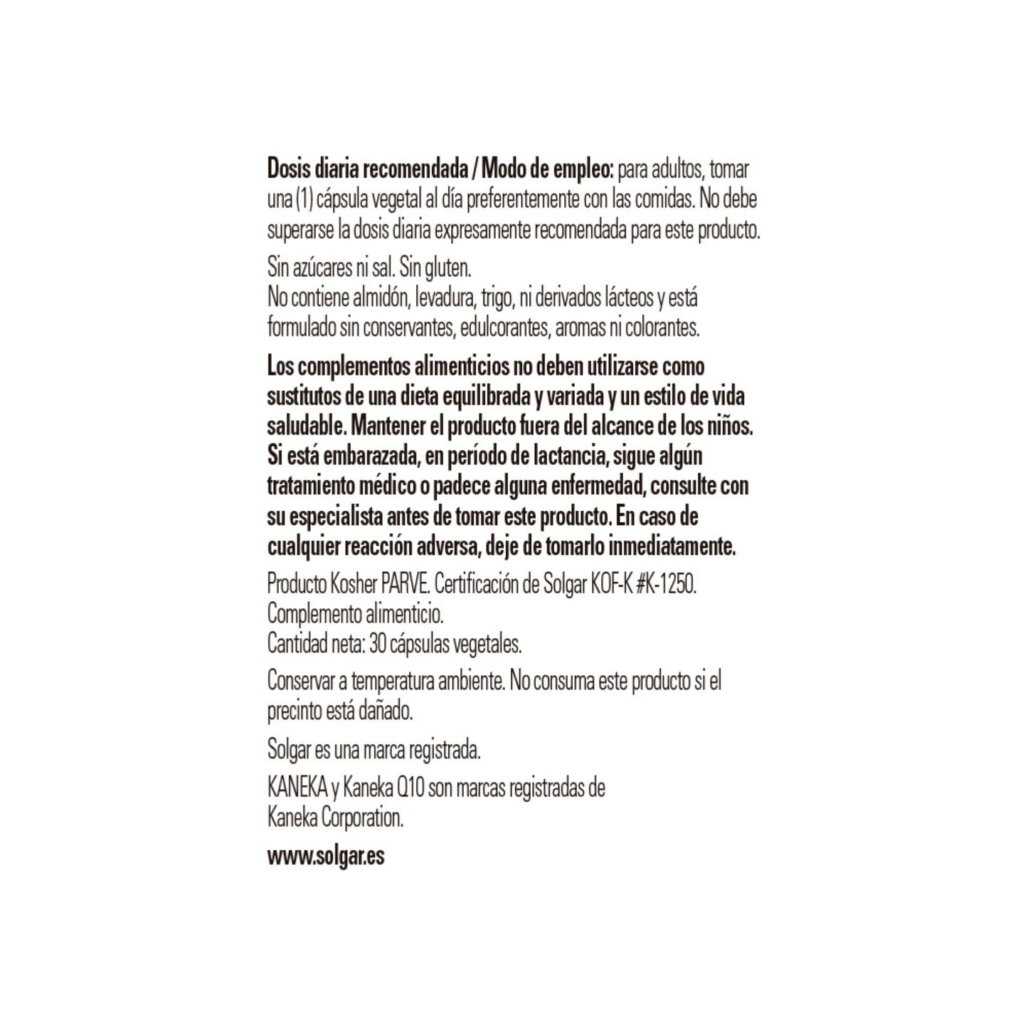 Solgar | CoQ-10 (Coenzyme Q-10) 30 mg | 30 Vegetable Capsules