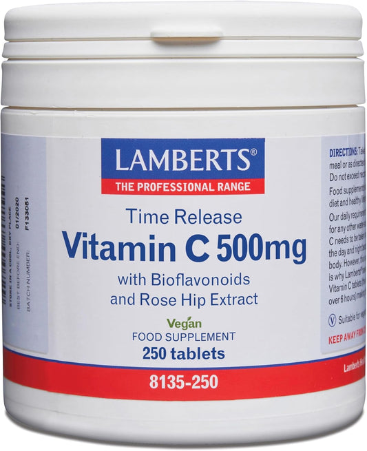 Lamberts Vitamin C Sustained Release 500mg - 250 Tablets