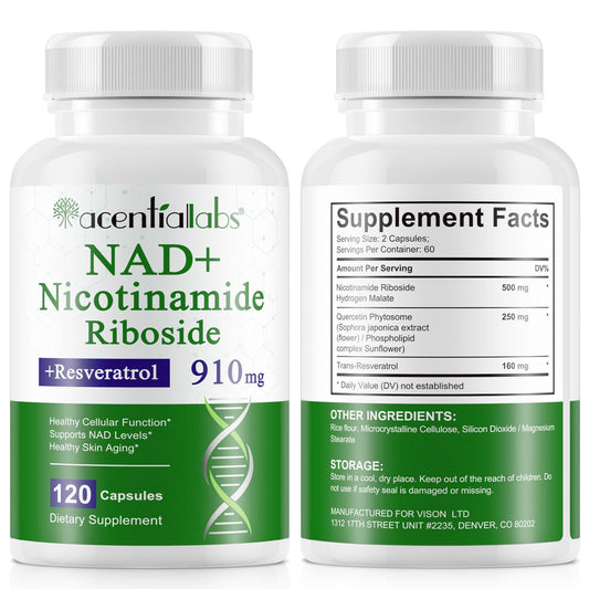 NAD+ nicotinamida ribósido liposomal 910 mg 120 cápsulas