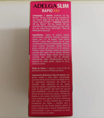 Dietmed | Adelgaslim Rapid - 60 Cápsulas | Morosil, Caralluma y Alcachofa | Acción Rápida