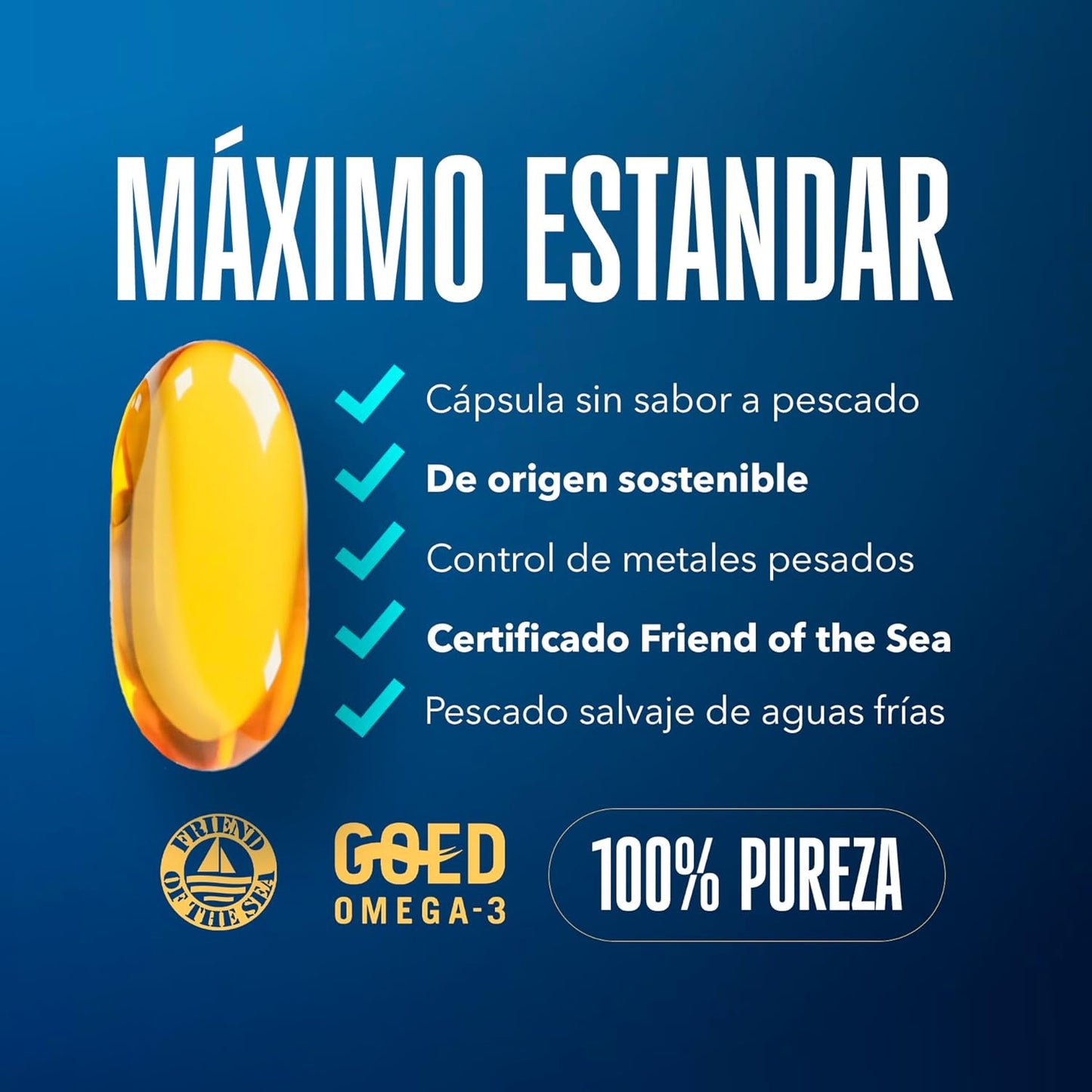 Omega-3 aceite pescado EPA 1200 mg DHA 800 mg 90 perlas
