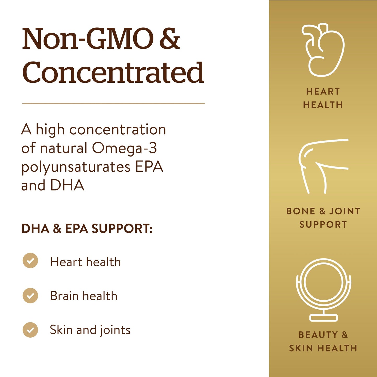 Solgar | Double Strenght Omega 3 | Food Supplement with EPA and DHA | With Omega 3 | For Men and Women | 60 Capsules