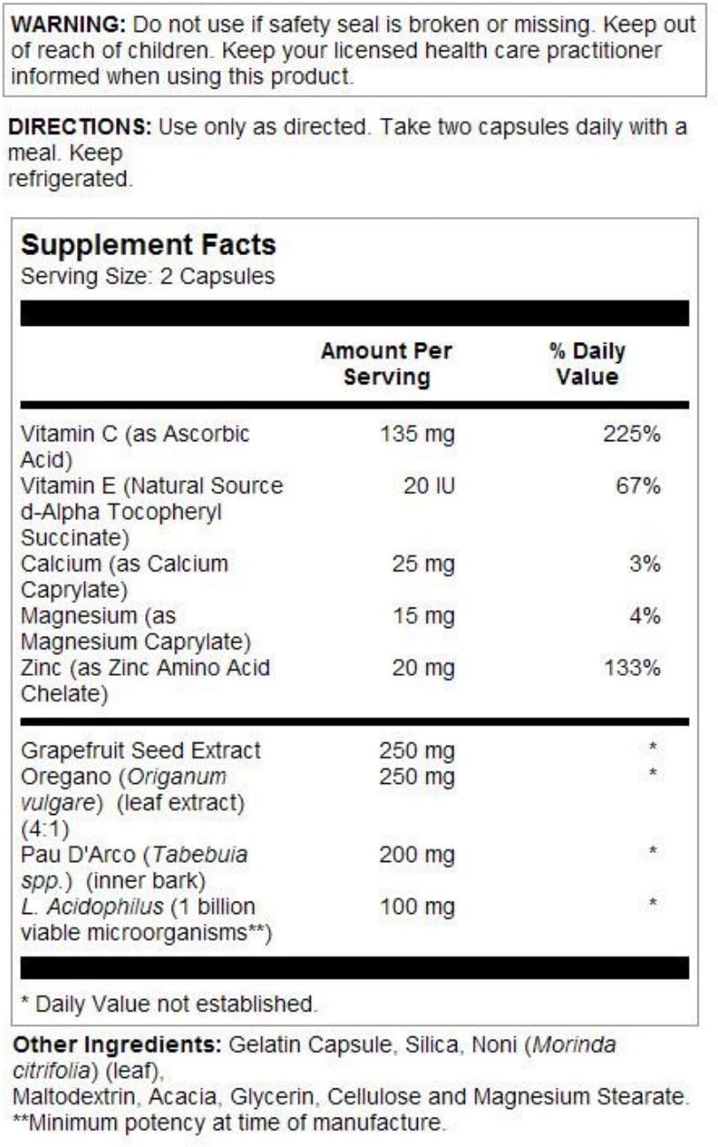 Solaray Grapefruit Seed Extract Capsules, 250mg, 60 Count