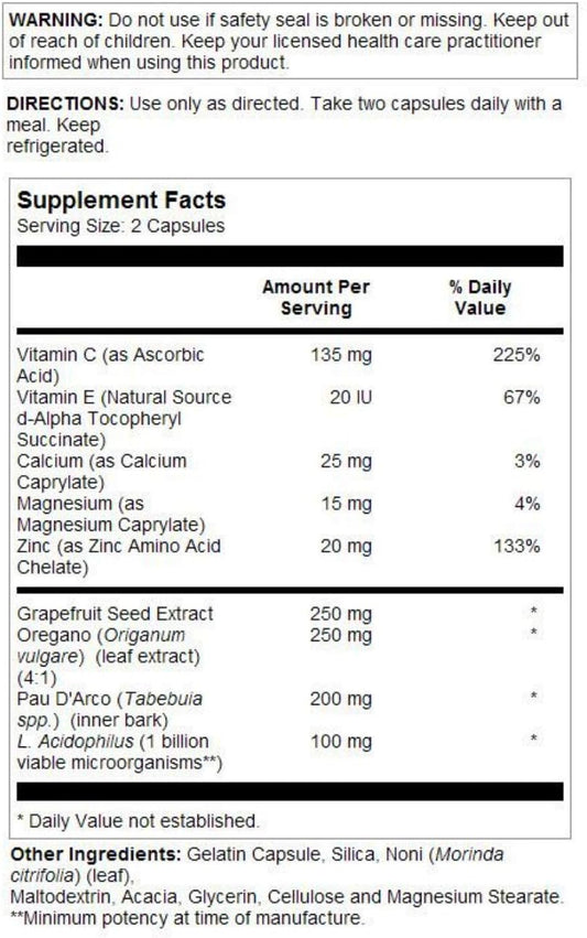 Solaray Grapefruit Seed Extract Capsules, 250mg, 60 Count