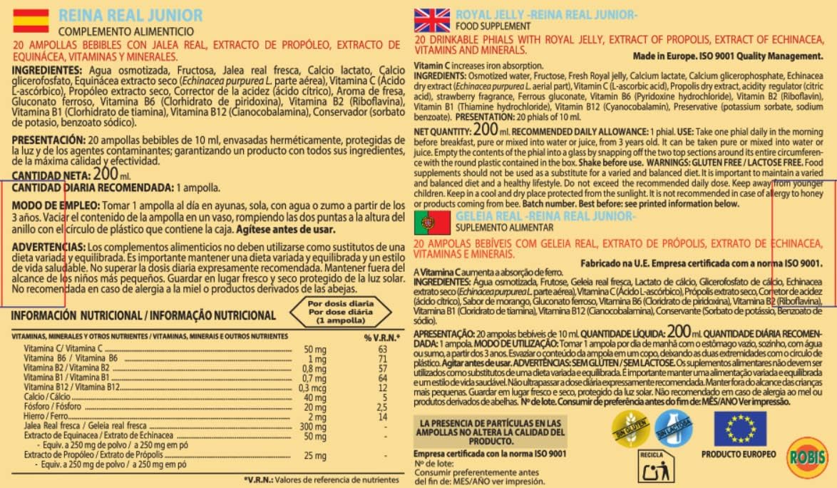 Robis Queen Royal Junior Jelly for Kids - 20 Units