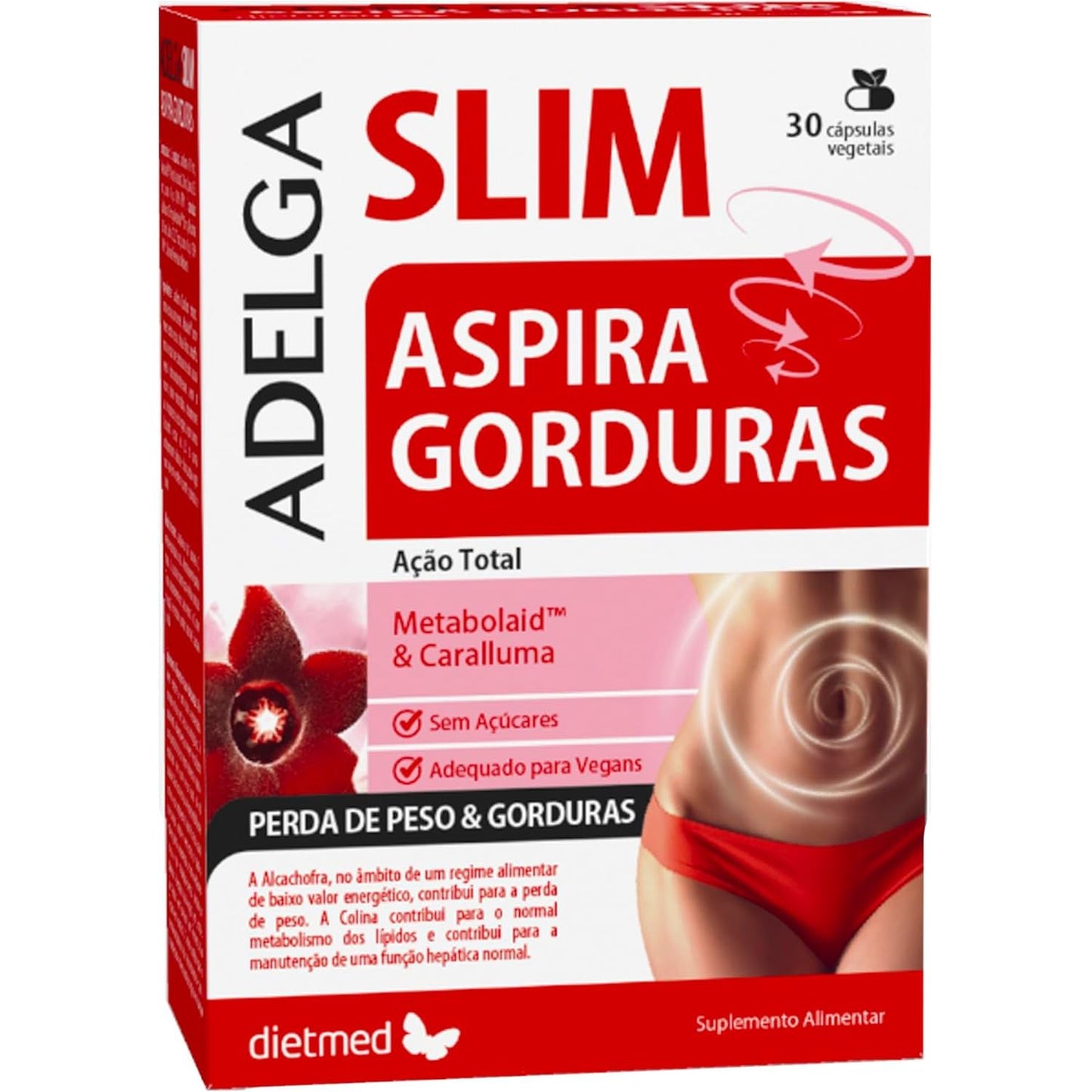 Adelga Slim Aspirates Fat complejo vitamínico sin azúcar 30 cápsulas