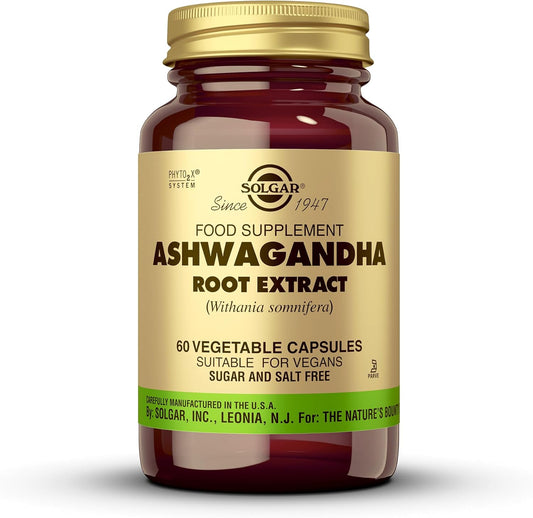 Solgar – Ashwagandha – Physical and mental relaxation – Calm and relaxed mood – Natural antioxidant – 60 vegetable capsules