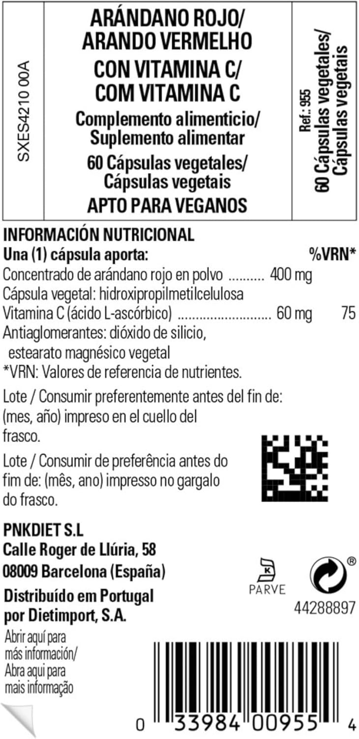 Solgar | Lingonberry with Vitamin C | 60 Vegetable Capsules