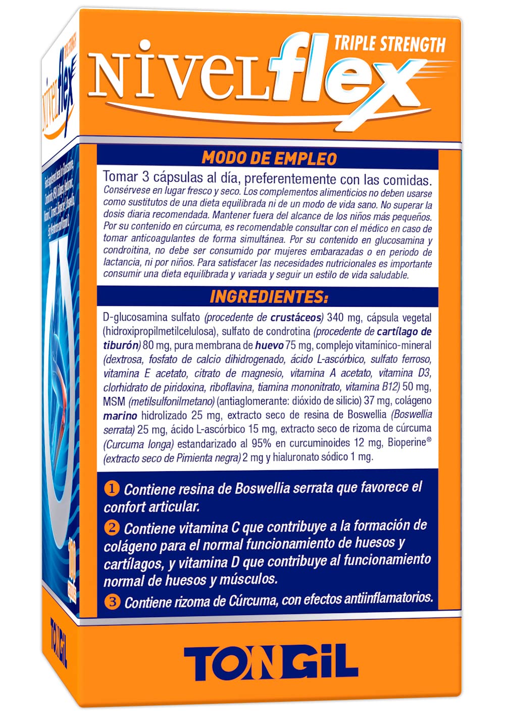 TONG-IL - Nivelflex - 100 Cápsulas (Pack 3 und.)