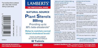 Lamberts Vegetable Sterols 800mg - 60 Tablets