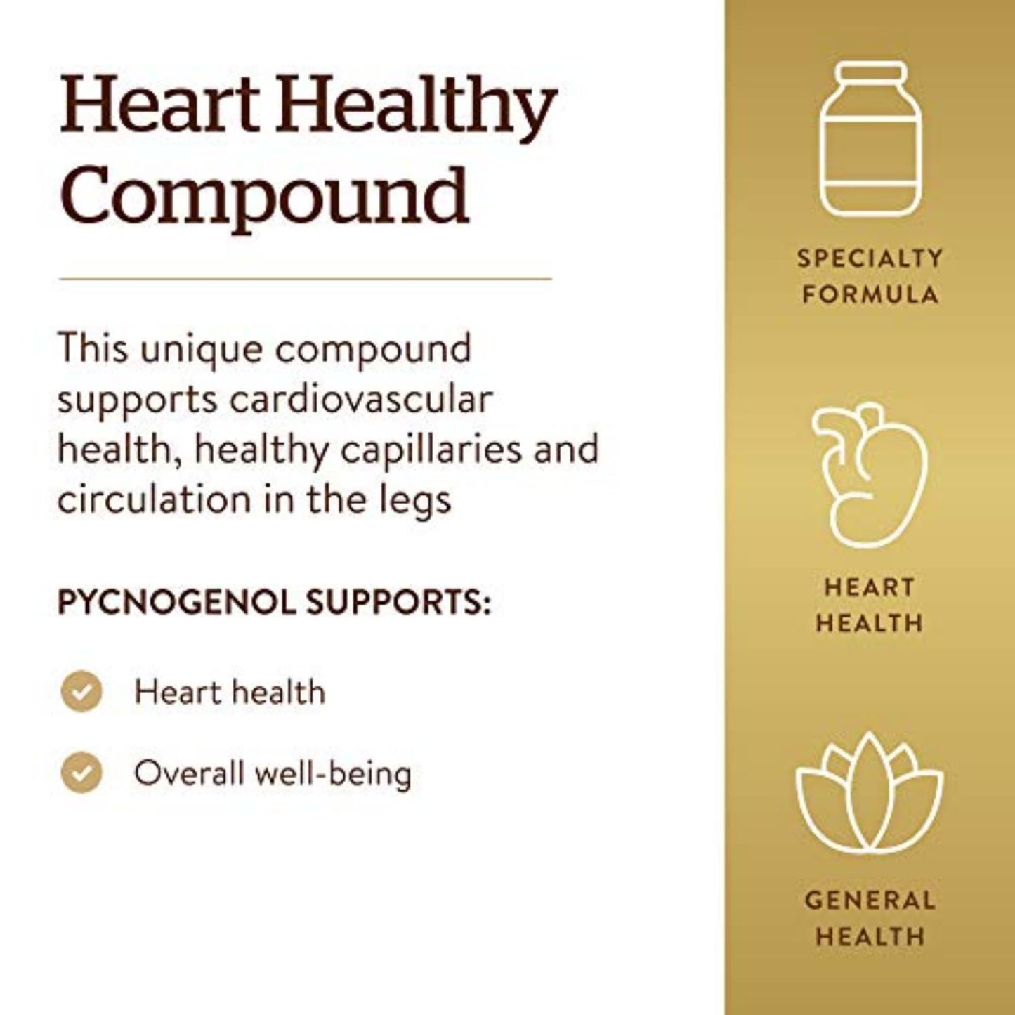 Solgar Pycnogenol Vegetable Capsules 100 mg, Pack of 30