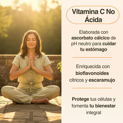 Vitamin C 1000 mg Pure State | 100 Tablets with Rosehip and Citrus Bioflavonoids | 3 Month Supply | High Absorption, Gentle on Stomach | Vegan, Gluten Free | Tongil (1)