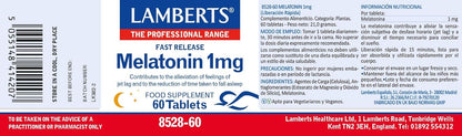 Lamberts Melatonin 1mg - 60 Tablets