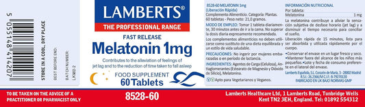 Lamberts Melatonin 1mg - 60 Tablets
