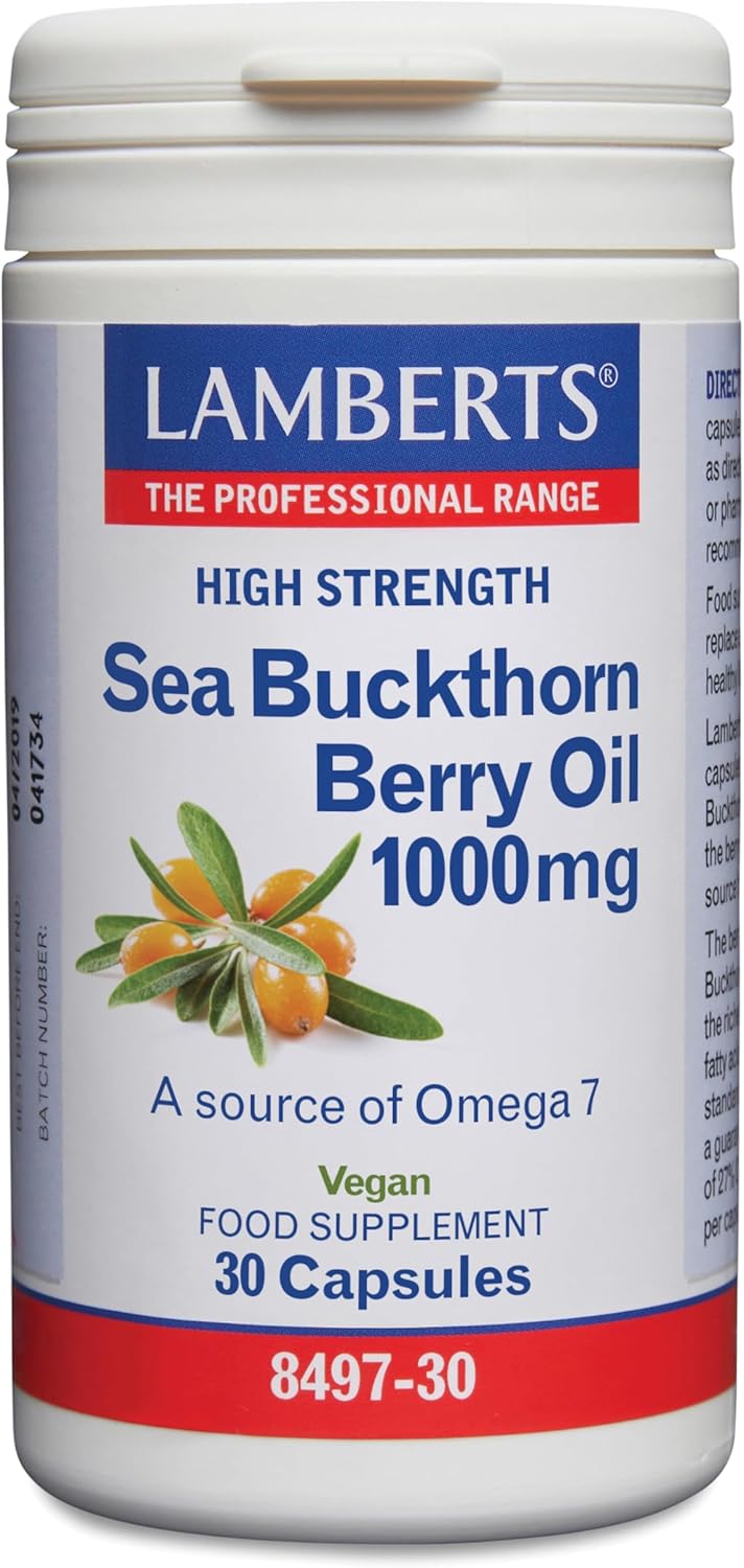 Lamberts Sea Buckthorn Fruit Oil 1000mg - 30 Capsules