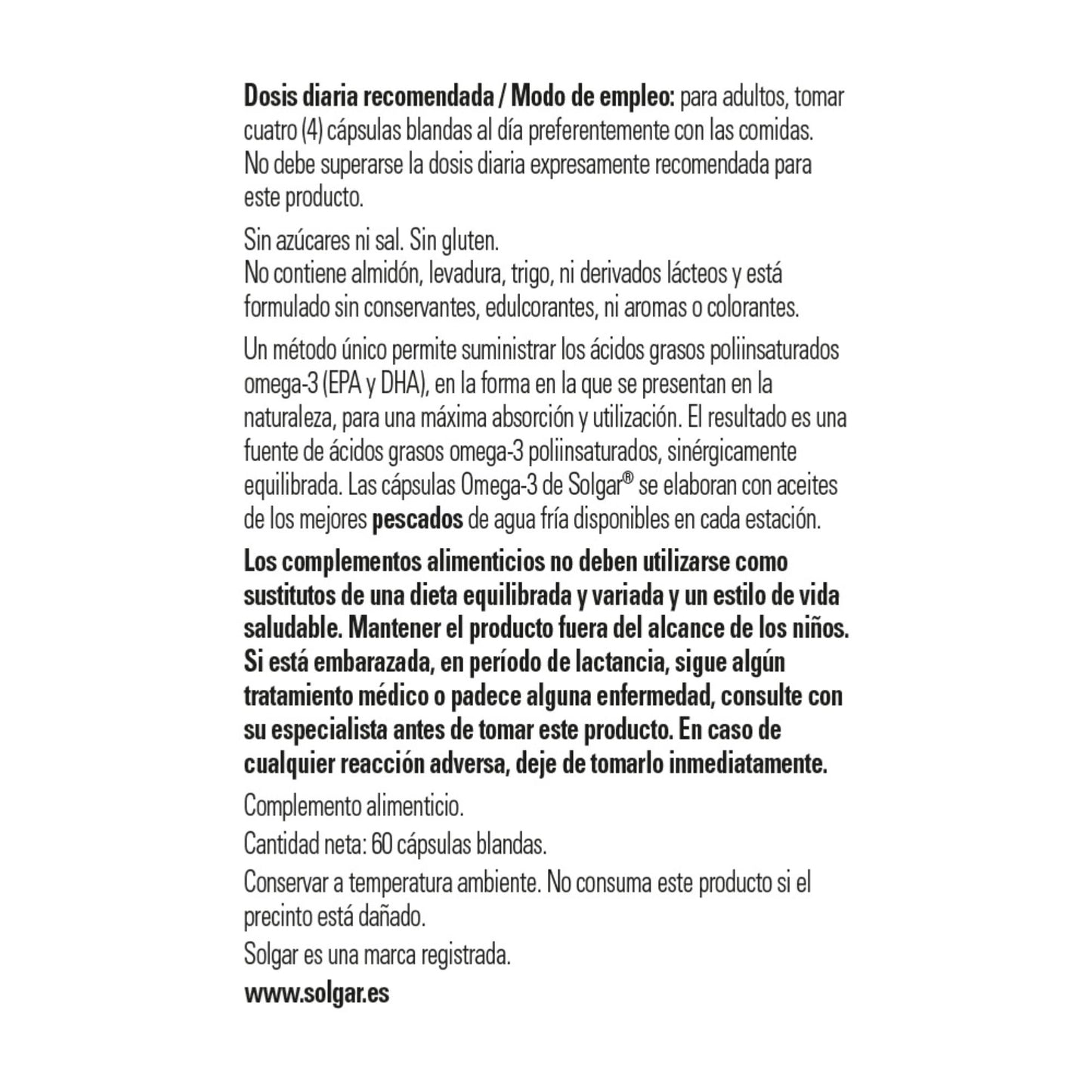 Solgar | Double Strenght Omega 3 | Food Supplement with EPA and DHA | With Omega 3 | For Men and Women | 60 Capsules