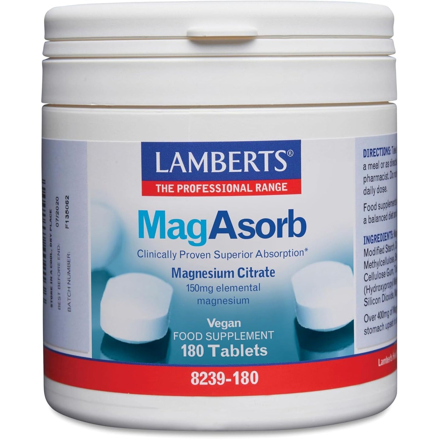 Magnesio bisglicinato 150 mg 180 comprimidos