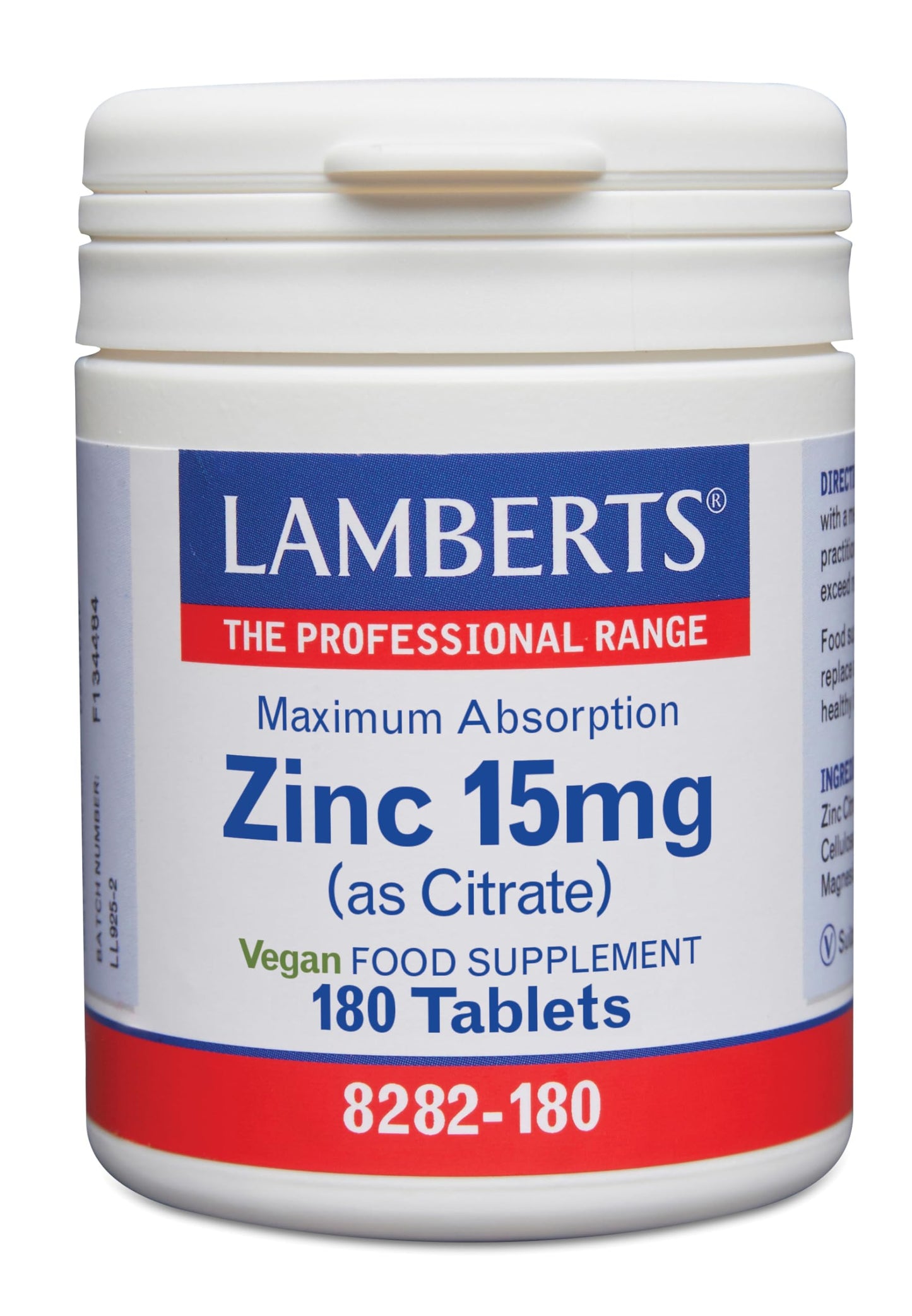 Lamberts Zinc 15mg - 180 Tablets