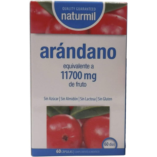 Arándano rojo cranberry 11700 mg vitamina C 60 cápsulas
