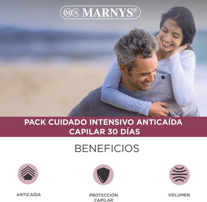 Pack CAPILMAR Anticaída Marnys – 60 Cápsulas + Loción 100 ml – Frena la Caída – Protección Capilar – Recupera Firmeza y Brillo – Cuidado Intensivo 30 Días