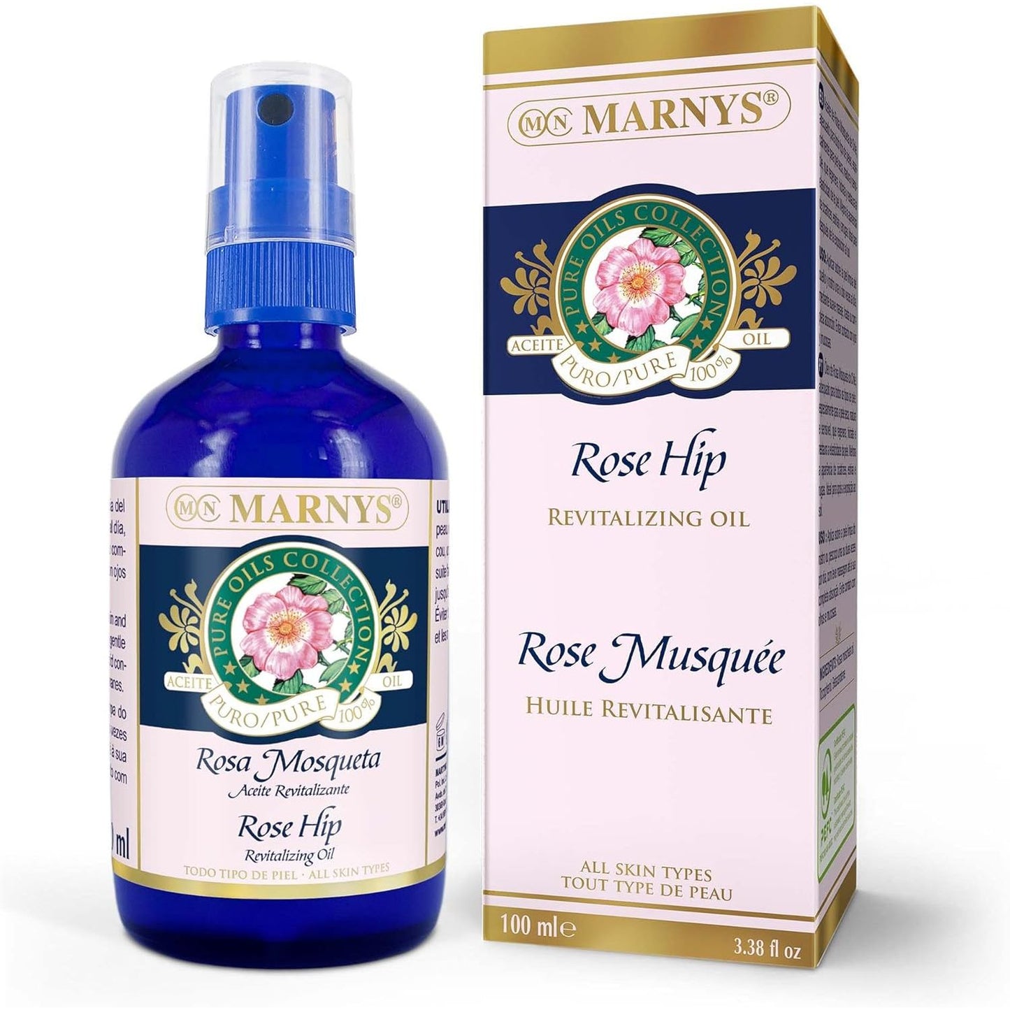 Aceite de rosa mosqueta 100% vegetal spray 100 ml