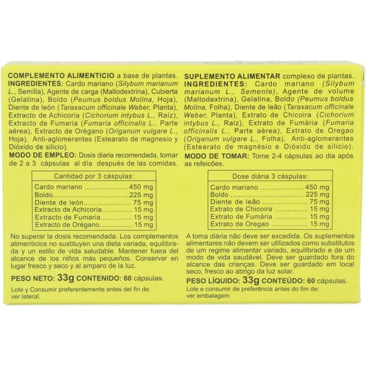 Cardo mariano extracto 60 cápsulas