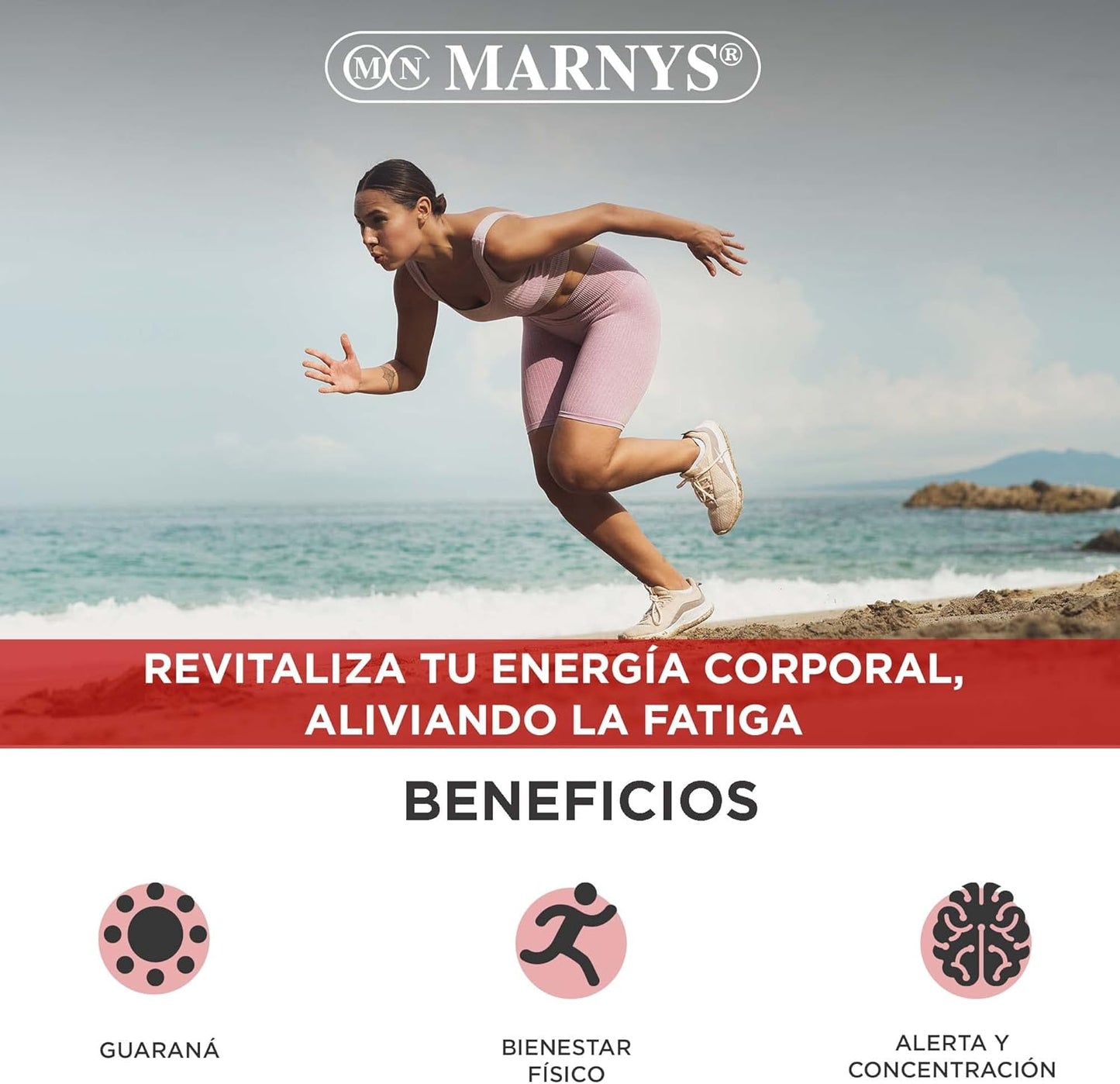 Marny's Guaramar 500mg of Guarana Energy and Tiredness Relief 120 Capsules