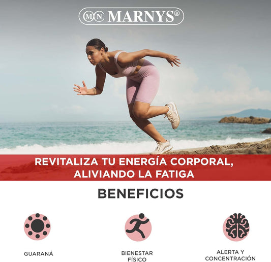 Marny's Guaramar 500mg of Guarana Energy and Tiredness Relief 120 Capsules