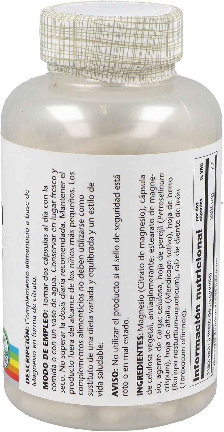 Solaray Magnesium Citrate 133mg | Magnesium | 180 VegCaps