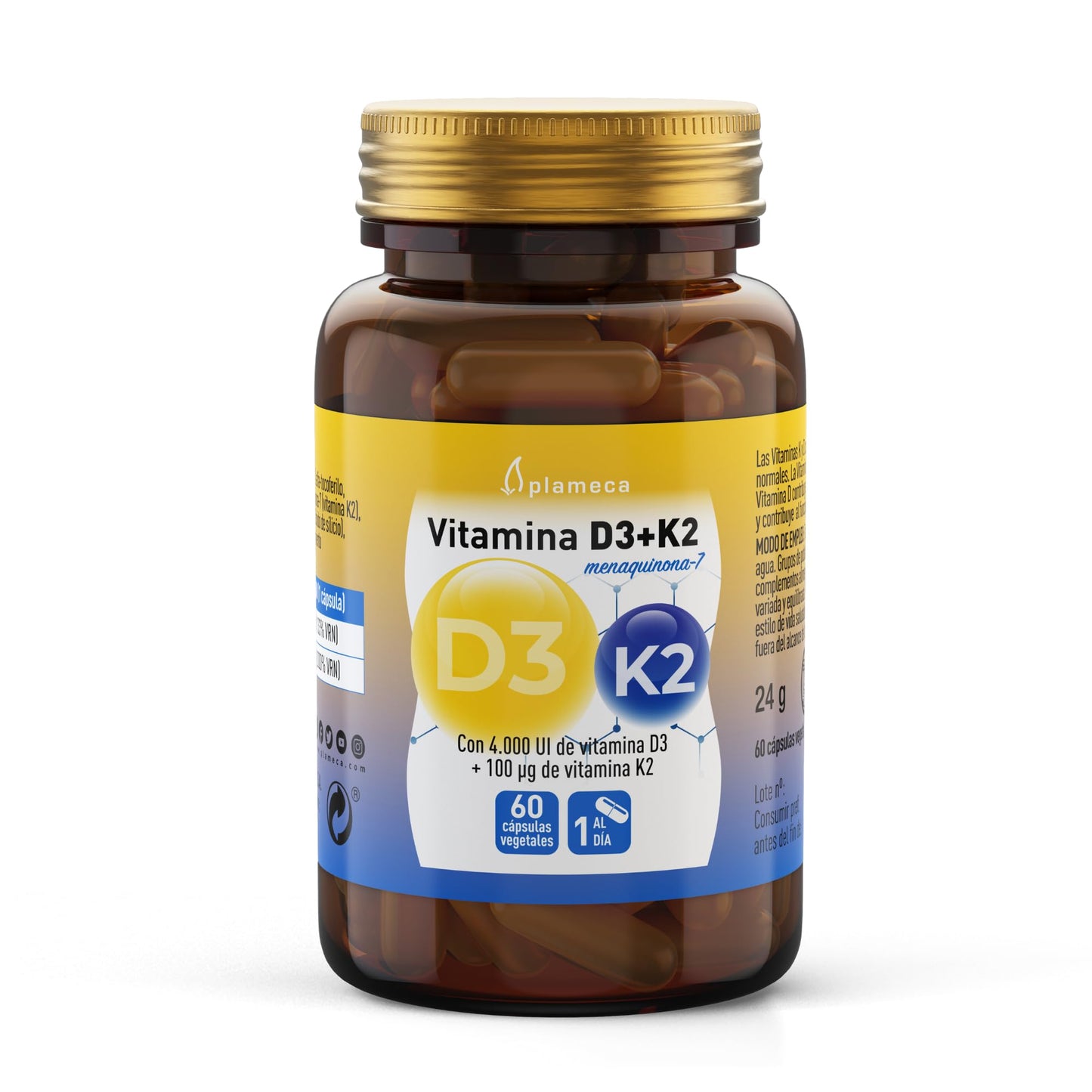 Vitamin D3 K2 Strong Bones 60 Capsules