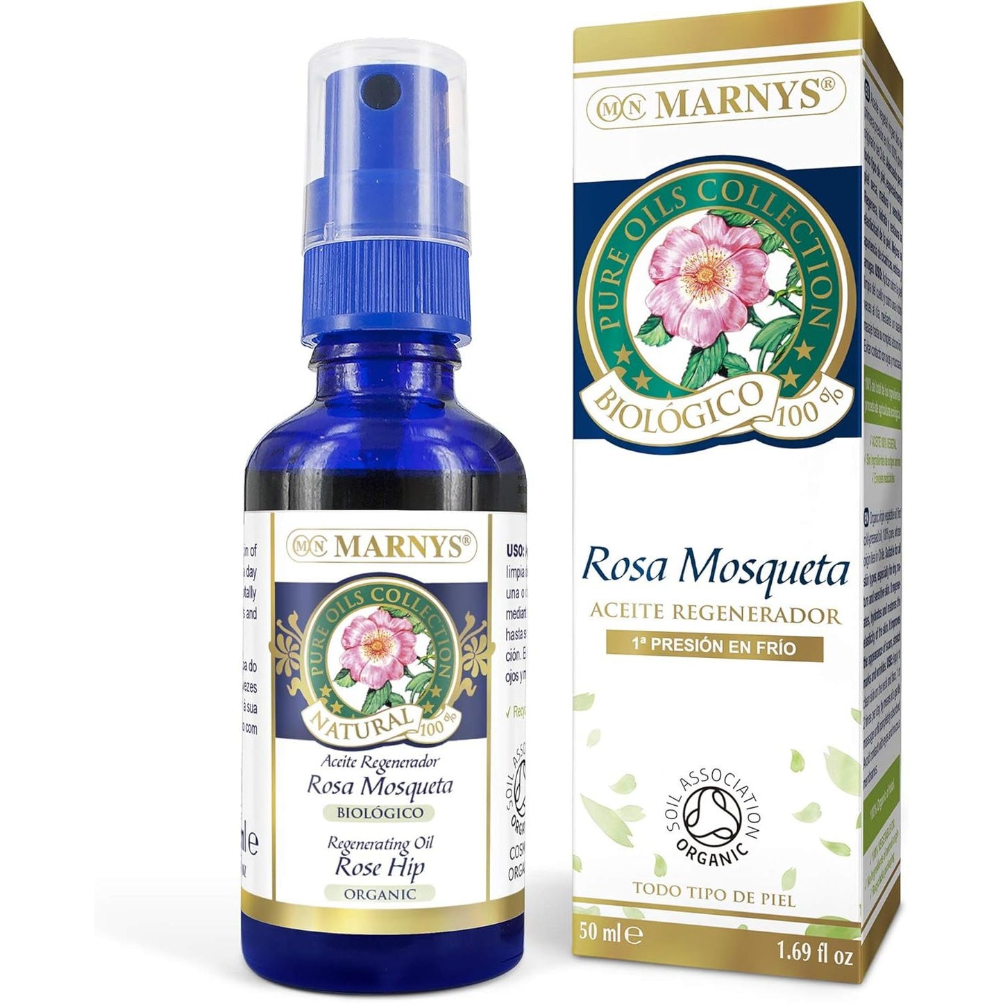 Aceite rosa mosqueta orgánico 100% vegetal spray 50 ml