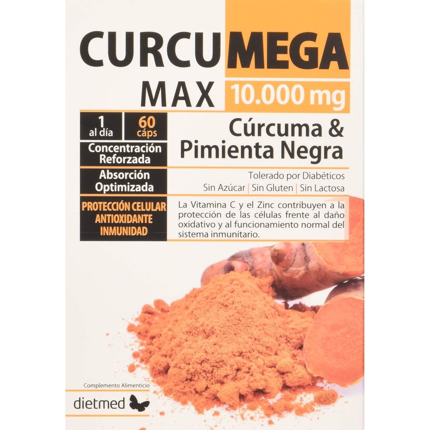 Curcumega Max cúrcuma omega 3 10000 mg 60 cápsulas