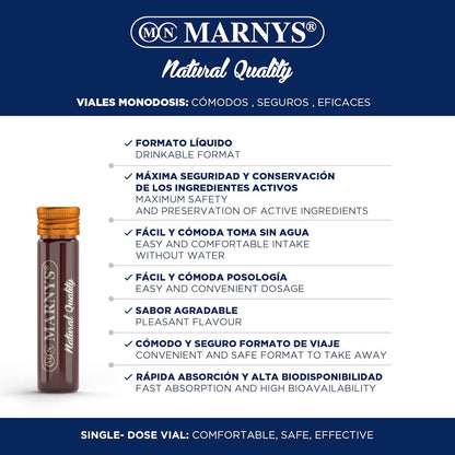 Marnys Protect Junior - Children's Defenses With Royal Jelly, Propolis And 12 Vitamins - Supplements The Diet In Children And Adolescents - Flavored With Forest Fruits - 20 Vials