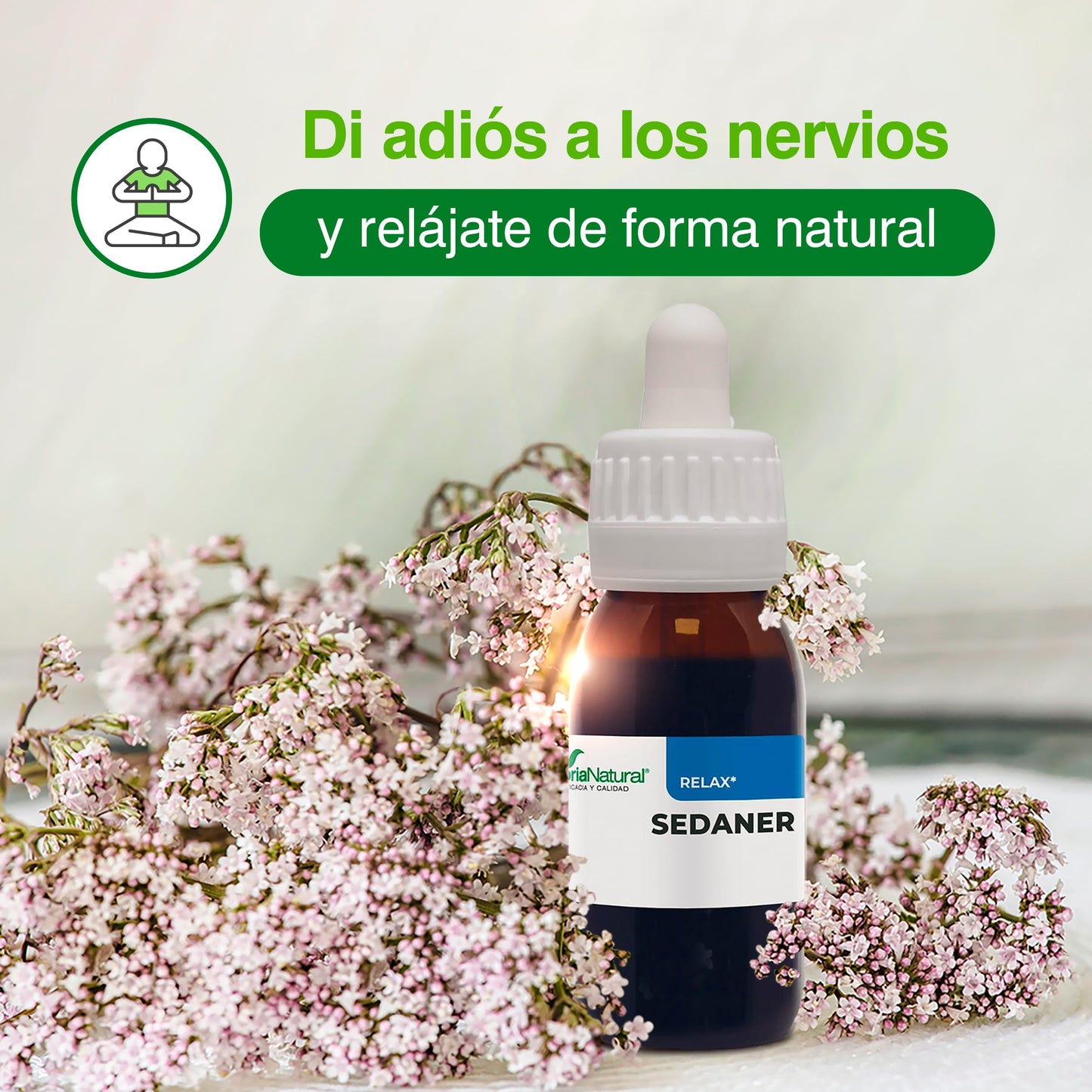 Soria Natural - COMPOSOR 05 – SEDANER COMPLEX S. XXI – Food Supplement – Helps Rest and Relaxation – 50 ml – Valerian – Orange Blossom – Passionflower (PACK2)