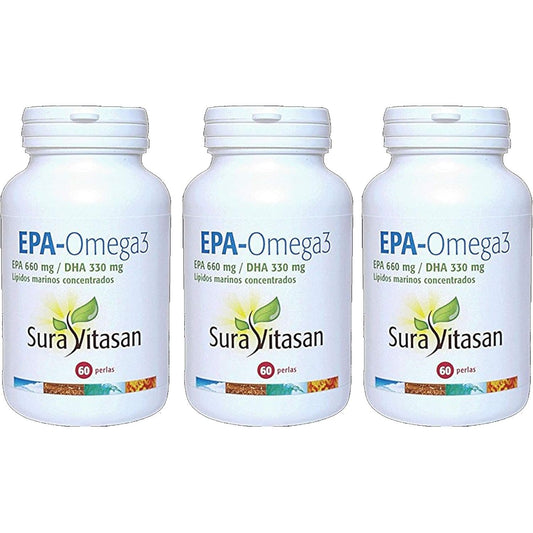 EPA Omega 3 EPA 660 mg DHA 330 mg 60 softgels pack of 3